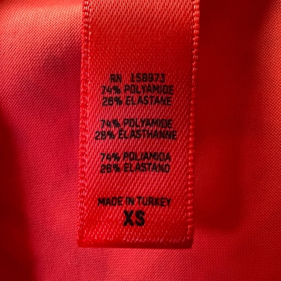 Skims X Fendi Women's Sleeveless Mid Thigh Bodysuit Georgia Orange Stretch Sz XS - Picture 12 of 12